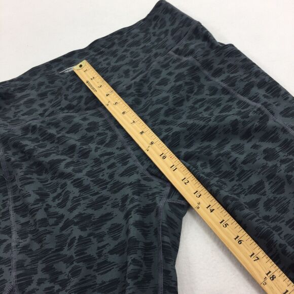 MTA Sports 3/4 Length Athletic Workout Leggings Size 1X Womens Plus Gray Cheetah - Picture 5 of 7